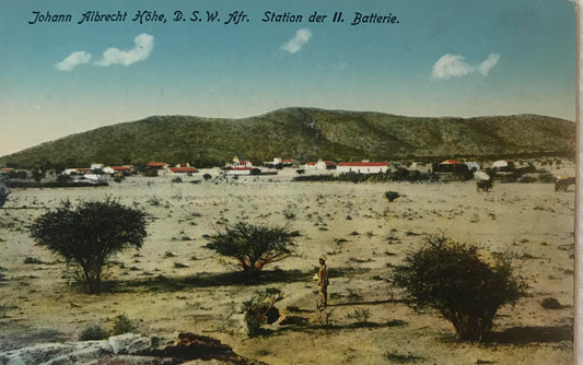 PC STR 17.6. DSWA Postkarte - Johann Albrecht Höhe, Station der II.Batterie / GSWA postcard - Johann Albrecht Höhe, station of the II. battery