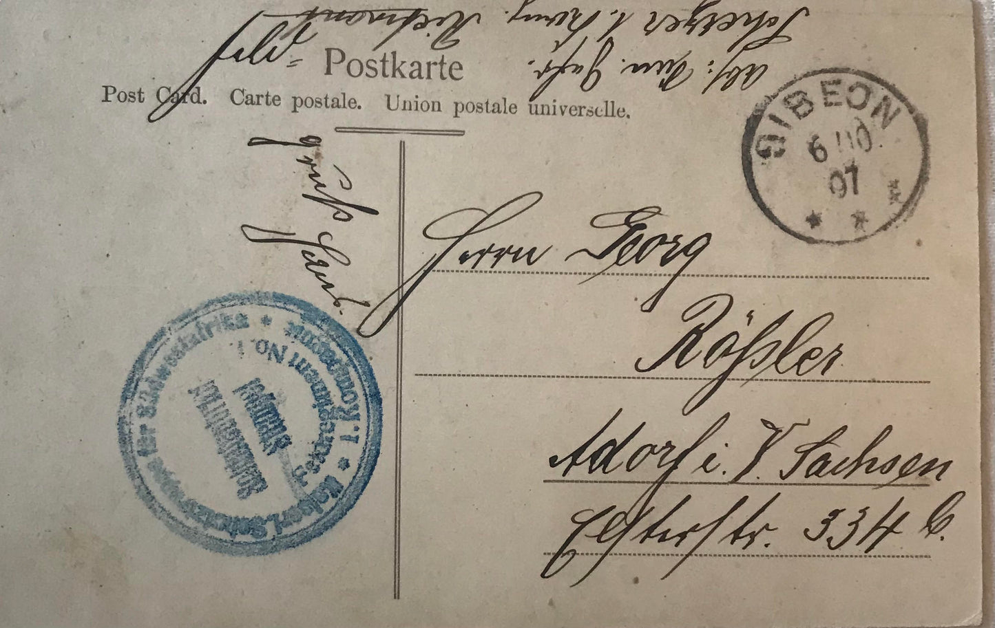 PC STR 19.2. DSWA Postkarte - Brunnenbau - Soldatenbrief / GSWA postcard - well-construction - soldier's letter - rare!