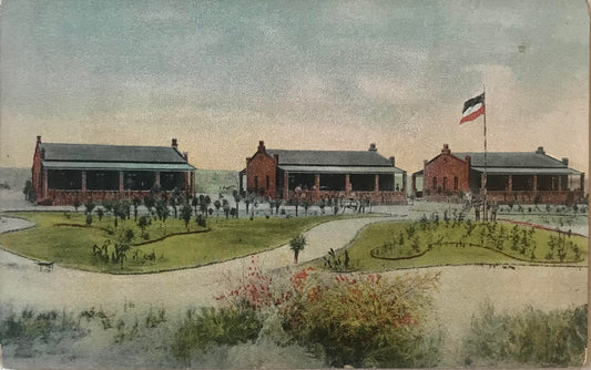 PC STR 20.4. DSWA Postkarte - Stationsgebäude in Omaruru / GSWA postcard - Station building in Omaruru