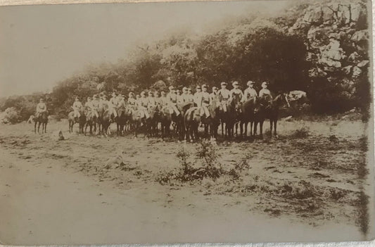 PC STR 3.4. DSWA Postkarte - Schutztruppe Reiterstaffel / GSWA postcard - Schutztruppe riding patrole