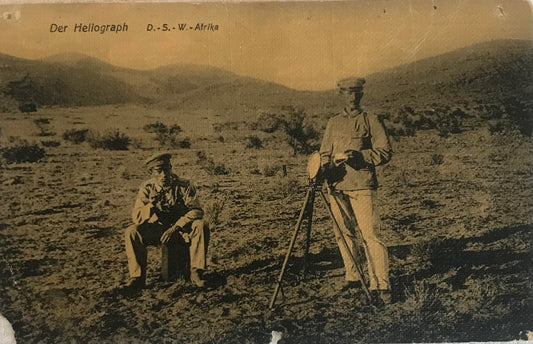 PC STR 4.1 DSWA Schutztruppen mit Heliografen bei der Arbeit / DSWA Schutztruppen with heliographs at work - Spenker Collection