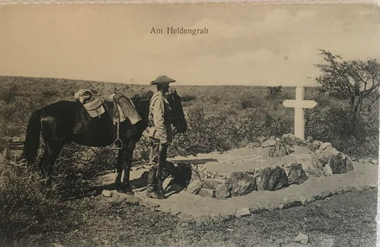 PC STR 4.2. DSWA Schutztruppe - Am Heldengrab / GSWA Schutztruppe - At the Heroes' Grave - F. Nink Collection