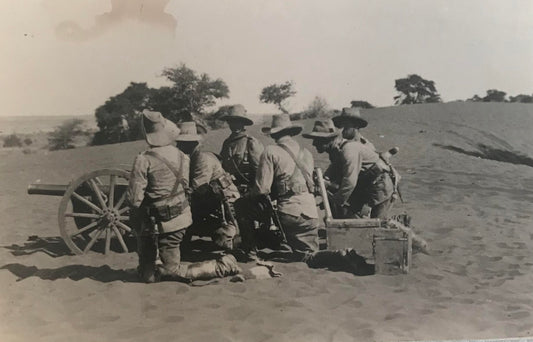 PC STR 5.5. DSWA Foto - Schutztruppe mit Kanone / GSWA photo - Schutztruppe with canon