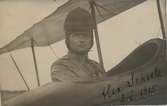PC STR 5.6. DSWA Postkarte - Schutztruppenpilot Alex Scheele 3.Mai 1915 / GSWA Schutztruppen Pilot Alex Scheele