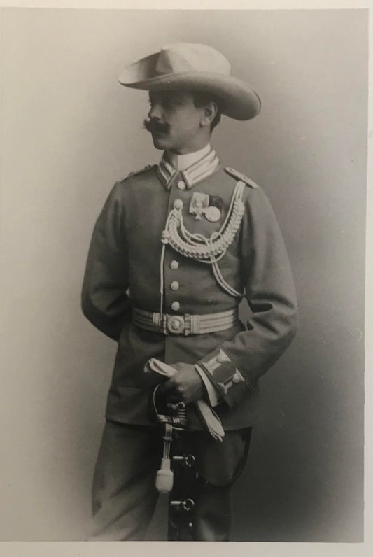 PC STR 6.1. DSWA Foto - Schutztruppen Soldat in voller Uniform / GSWA photo - Schutztruppen soldier in full uniform