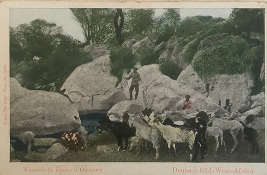 PC STR 6.8. DSWA Postkarte - Wasserstelle Epako bei Omaruru / DSWA postcard - Epako waterhole near Omaruru