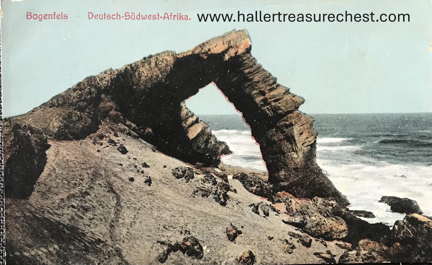 PC SWK-LUD 13.8. DSWA Postkarte - Bogenfels, J.C.Hubrich Sammlung / GSWA postcard - Bogenfels, J.C.Hubrich collection