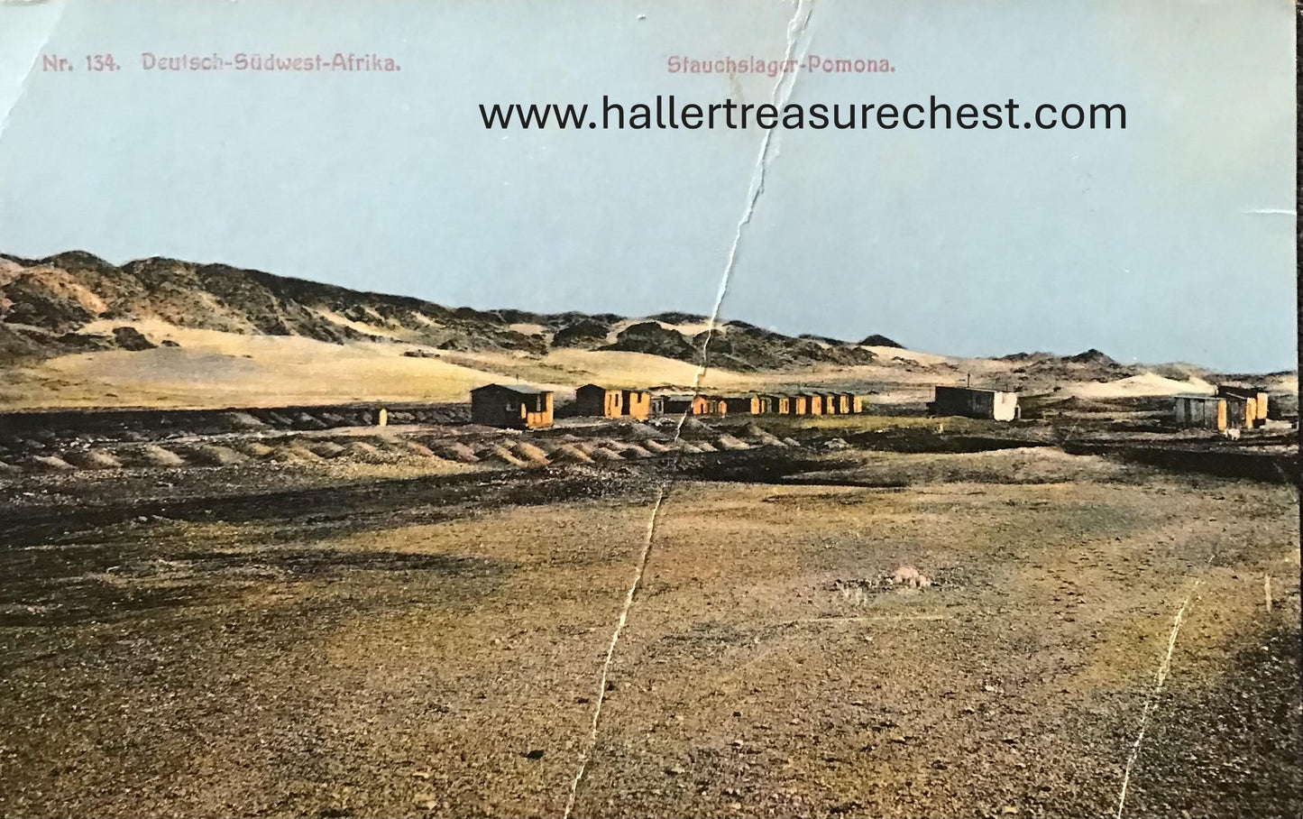 PC SWK-LUD 15.2. DSWA Postkarte - Stauchlager bei Pomona / GSWA postcard - Stauch camp at Pomona