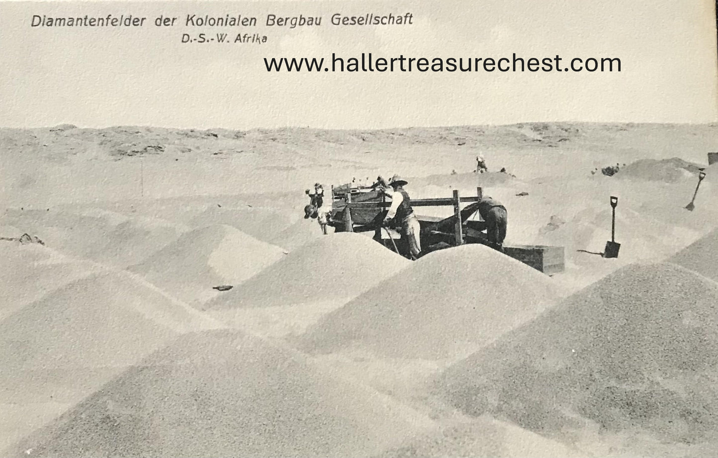 PC SWK-LUD 18.3. DSWA Postkarte, Diamantenfelder bei Kolmanskop / GSWA postcard, diamond fields near Kolmanskop