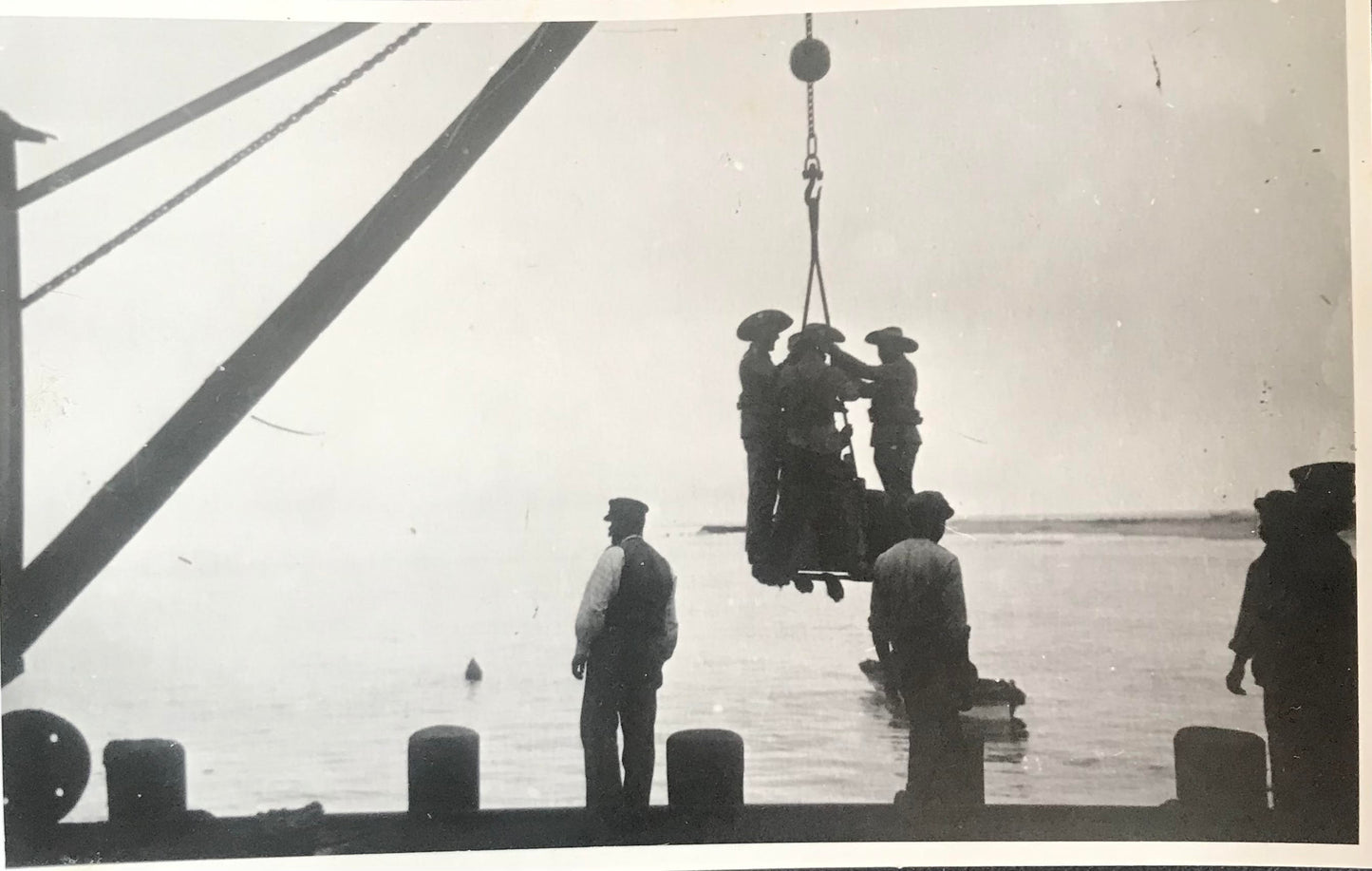 PC SWK 2.5. DSWA Postkarte - Soldaten Uebertragung - Swakopmunder Landungsbrücke / DSWA Postcard - Soldier transfer - Swakopmund Jetty