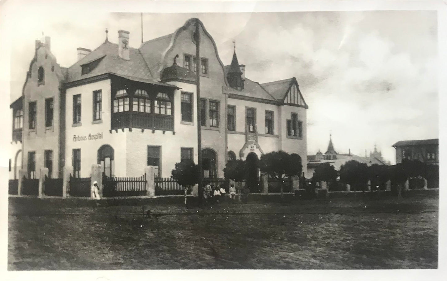 PC SWK 7.1. DSWA Postkarte, Swakopmunder Hospital / GSWA postcard, Swakopmund hospital