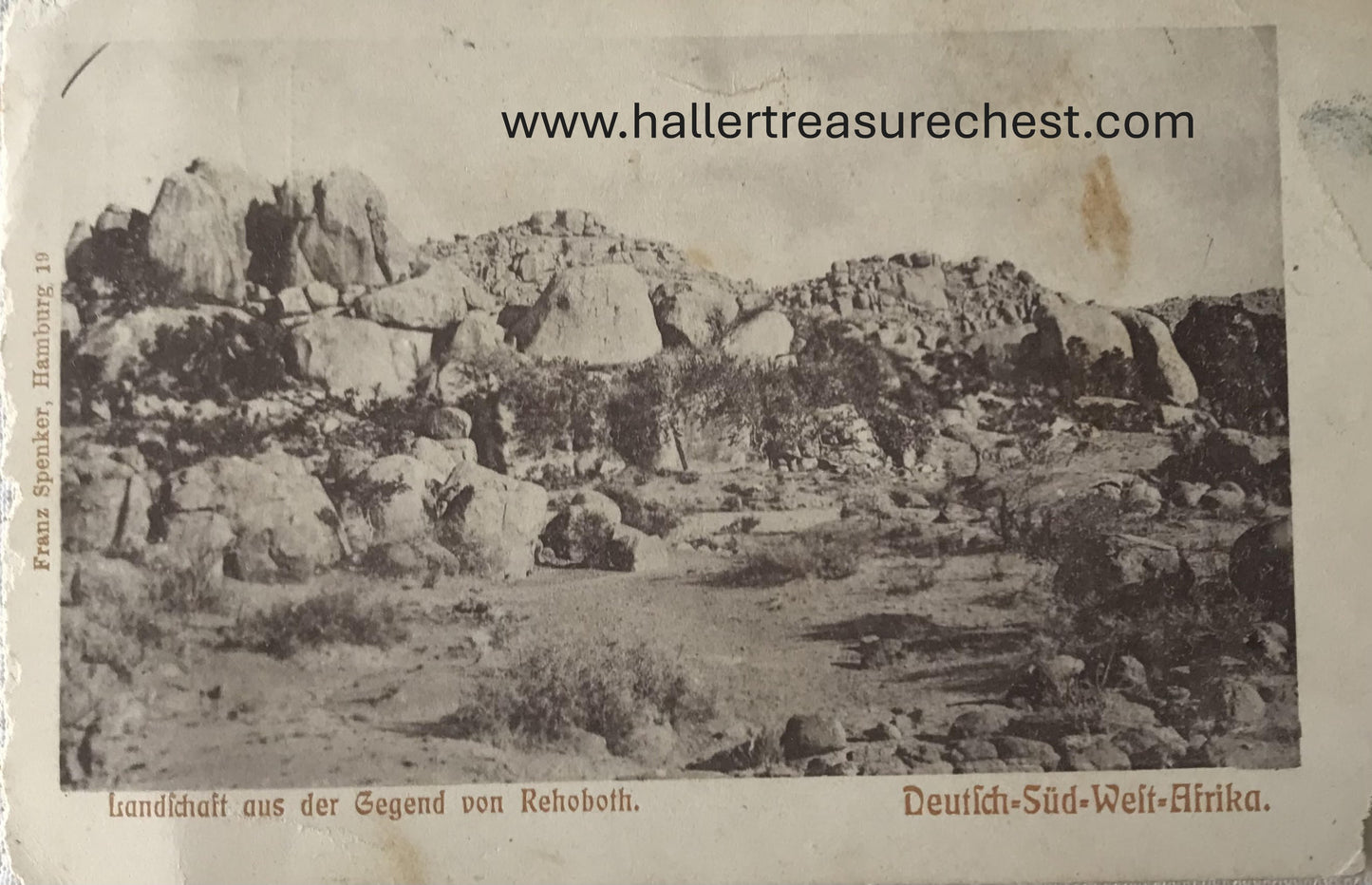 PC Tribes 1.2. DSWA Postkarte - Landschaft aus der Gegend von Rehoboth - GSWA postcard - mountain view close to Rehoboth