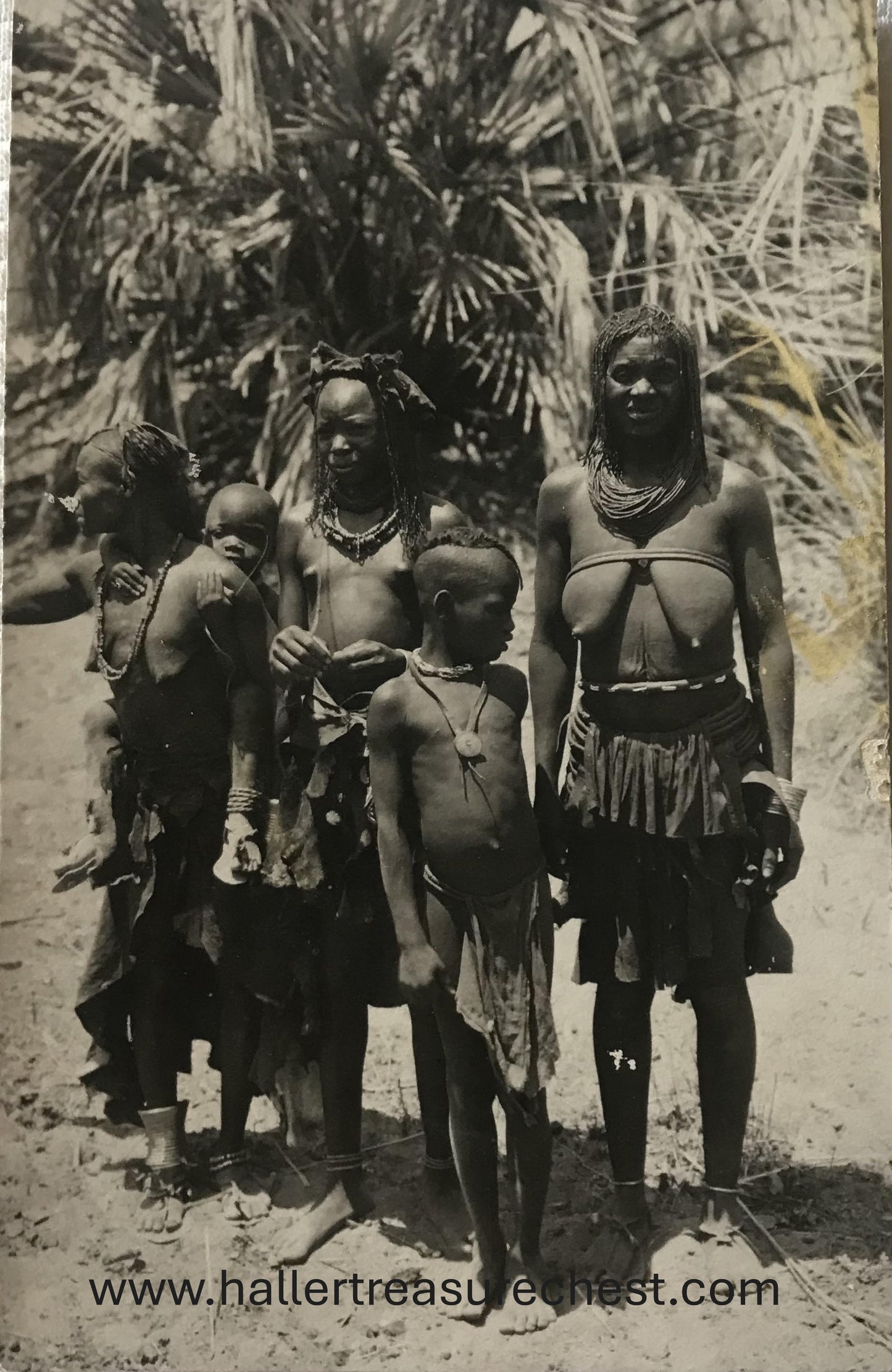 PC Tribes 11.6. DSWA Postkarte - Owambo Familie / GSWA post card - Owambo family