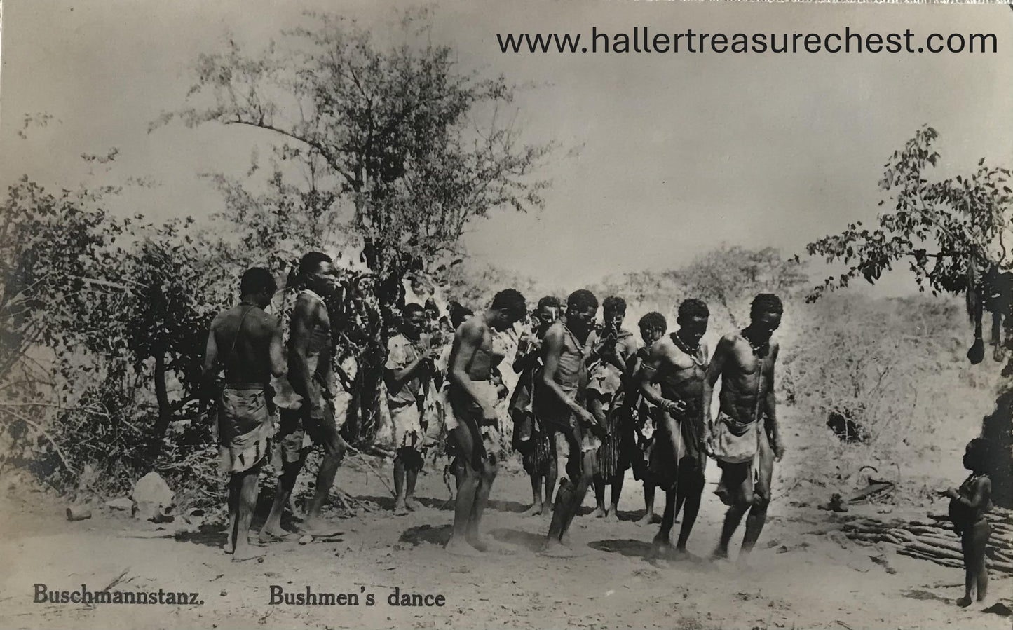 PC Tribes 14.2. DSWA Postkarte - Buschmannstanz / GSWA post card - Bushmen's dance