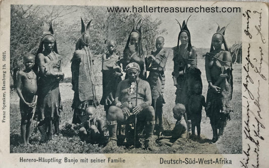 PC Tribes 2.8. DSWA Feldpostkarte - Häuptling Banjo /  GSWA Field post card - Chief Banjo