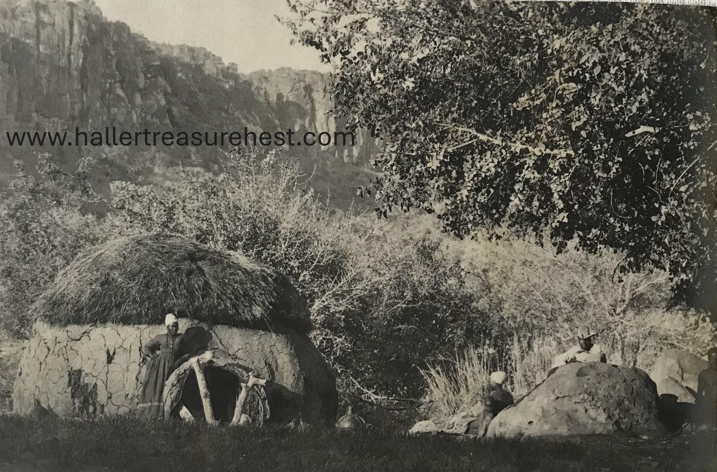 PC Tribes 3.6. DSWA Postkarte - Siedlung am Waterberg / GSWA post card - settlement at Waterberg