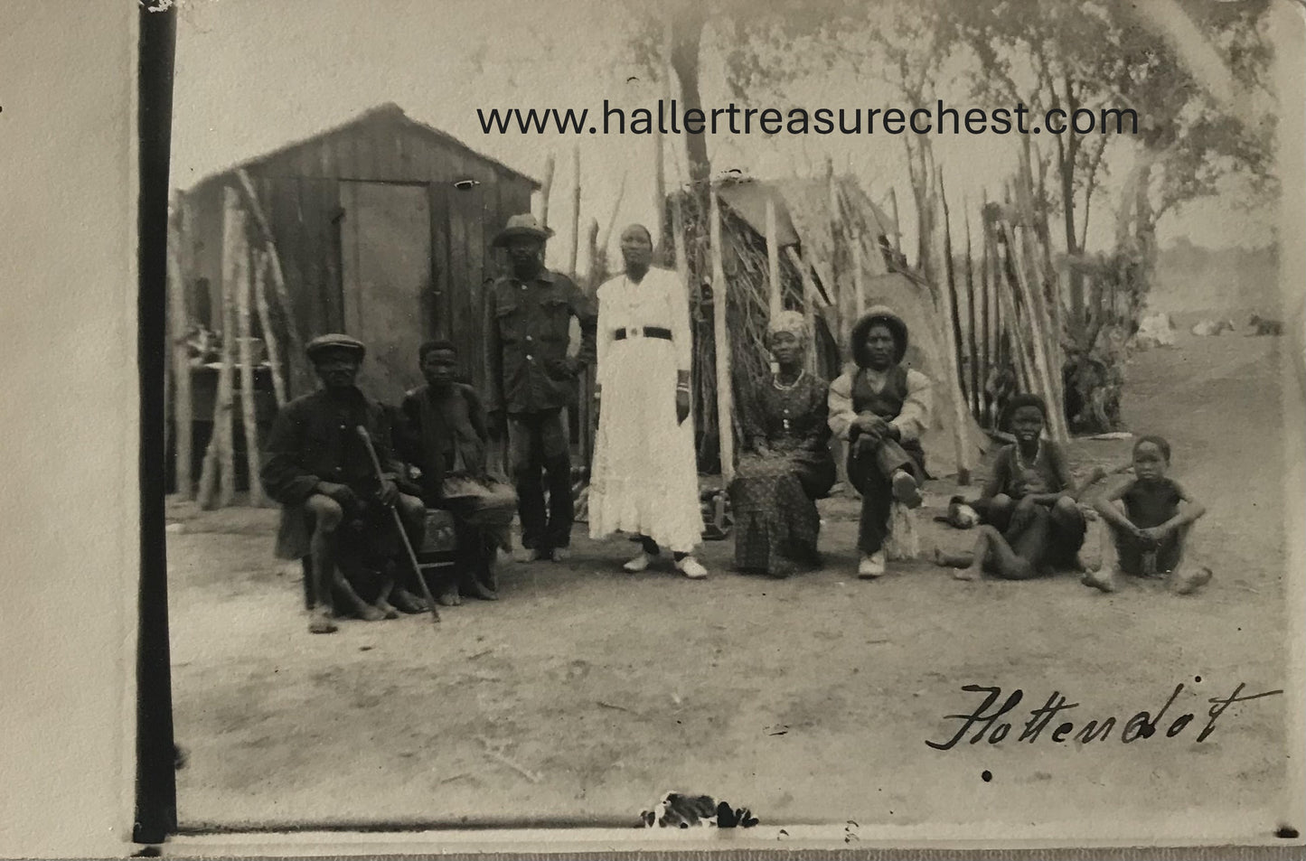 PC Tribes 7.8. DSWA Postkarte - Hottentottendorf 1922 / GSWA Poscard - Hottentotten village 1922
