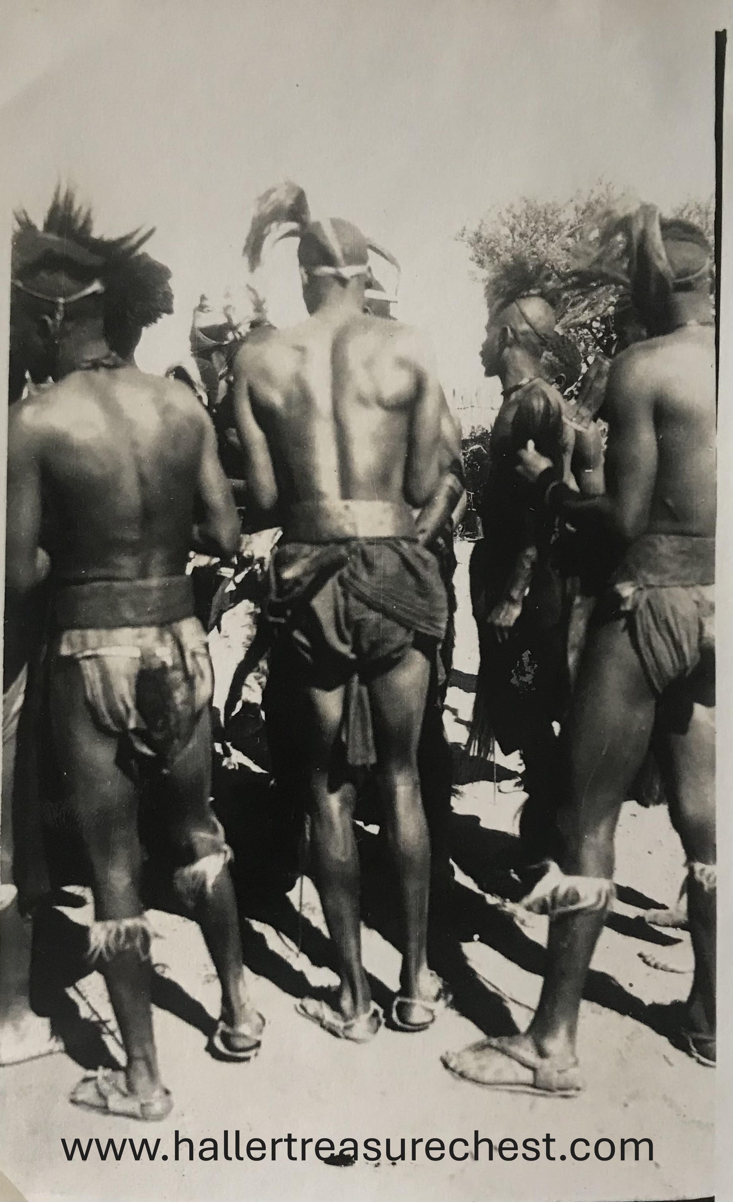 PC Tribes 9.6. DSWA Postkarte - tanzende Owambos / GSWA postcard - dancing Owambos