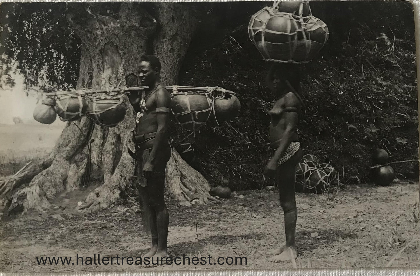 PC Tribes 9.8. DSWA Postkarte - reisendes Owambo Paar / GSWA post card - travelling couple