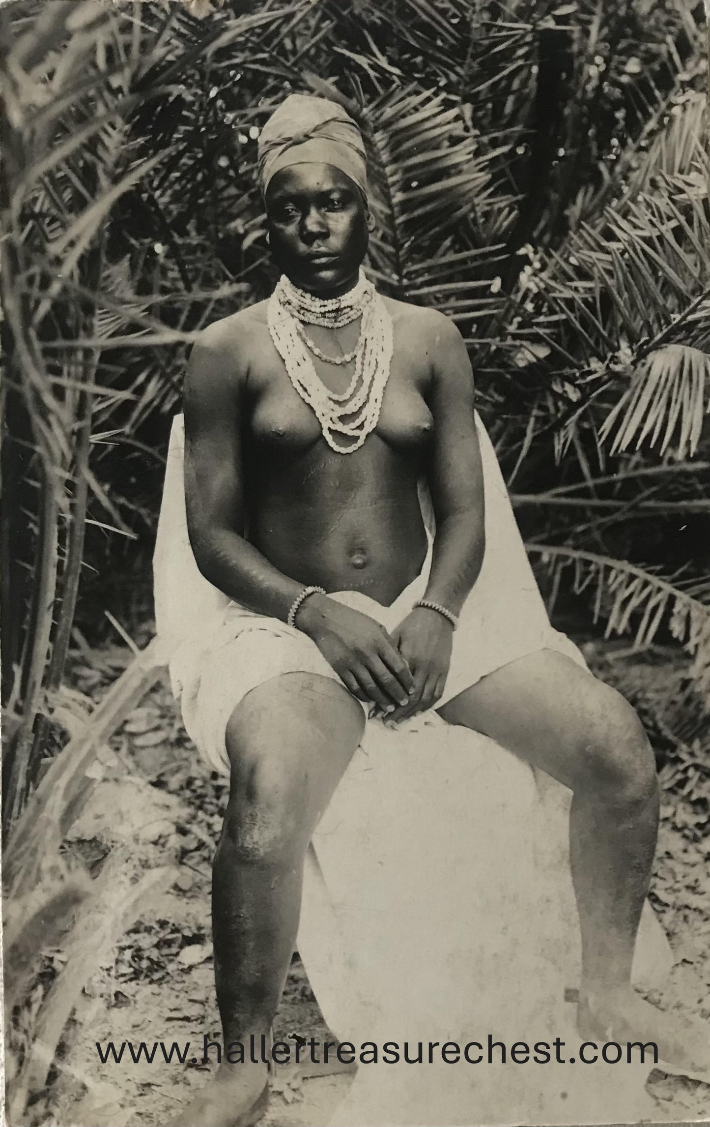 PC Tribes 9.7. DSWA Postkarte - posierende Owambofrau / GSWA postcard - posing Owambo woman