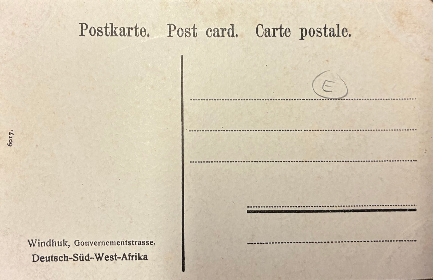PC A 001.4 DSWA - Gouvernementstrasse, Windhuk / GSWA - Gouvernement street, Windhuk