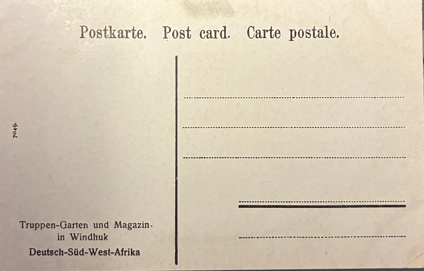 PC A 002.3 DSWA - Garten und Magazin der Deutschen Schutztruppe in Windhuk / GSWA - garden and magazine for the troops in Windhuk