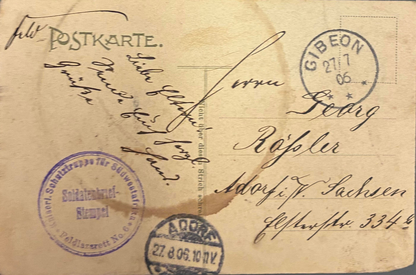 PC A 005.6. DSWA - Hottentottenwerft bei Windhuk / GSWA Hottentotten village, Windhoek