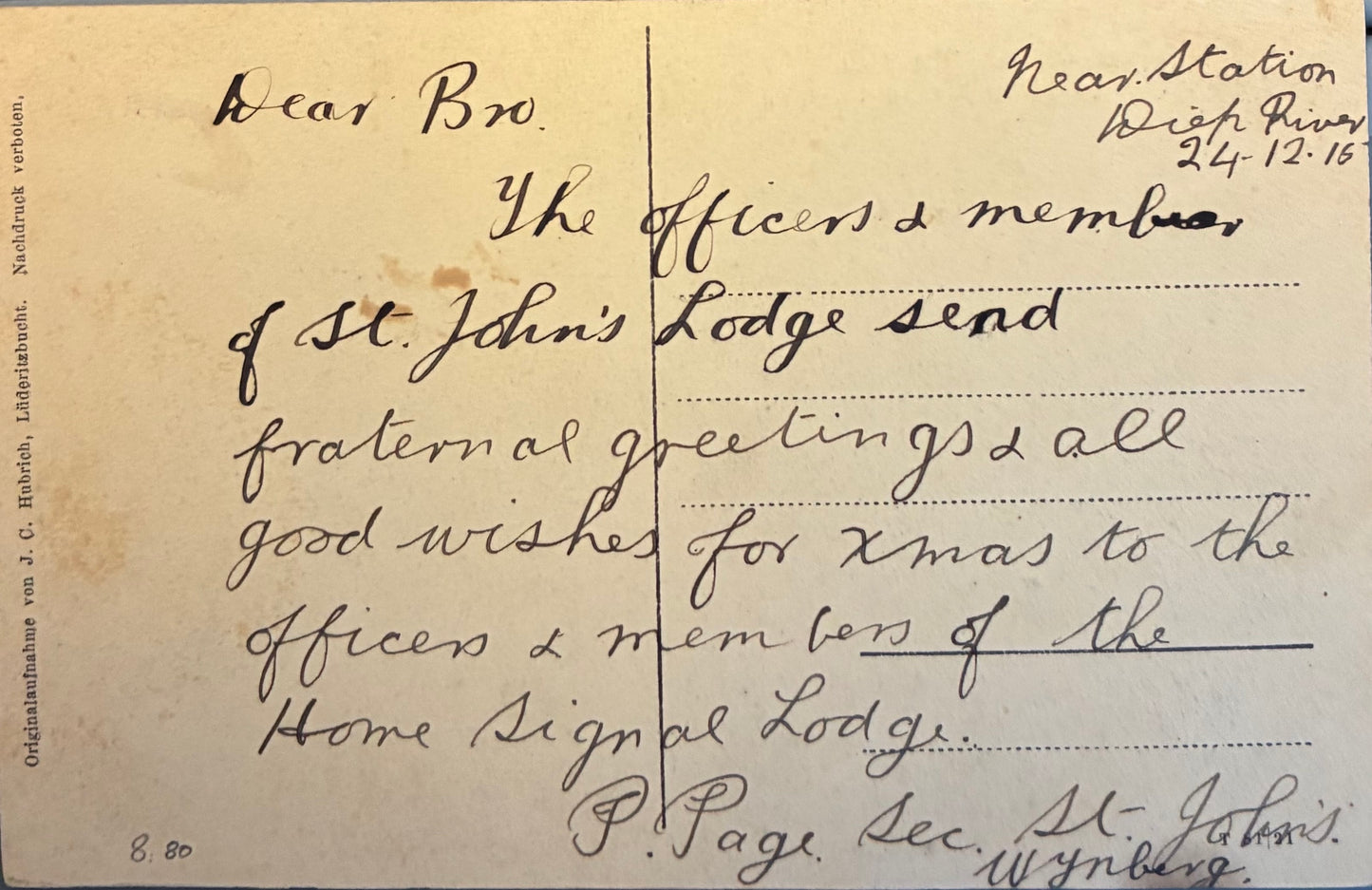 PC A015.3 - DSWA Postkarte - Elisabeth-Heim, Windhuk / GSWA postcard - Elisabeth-Home, Windhuk