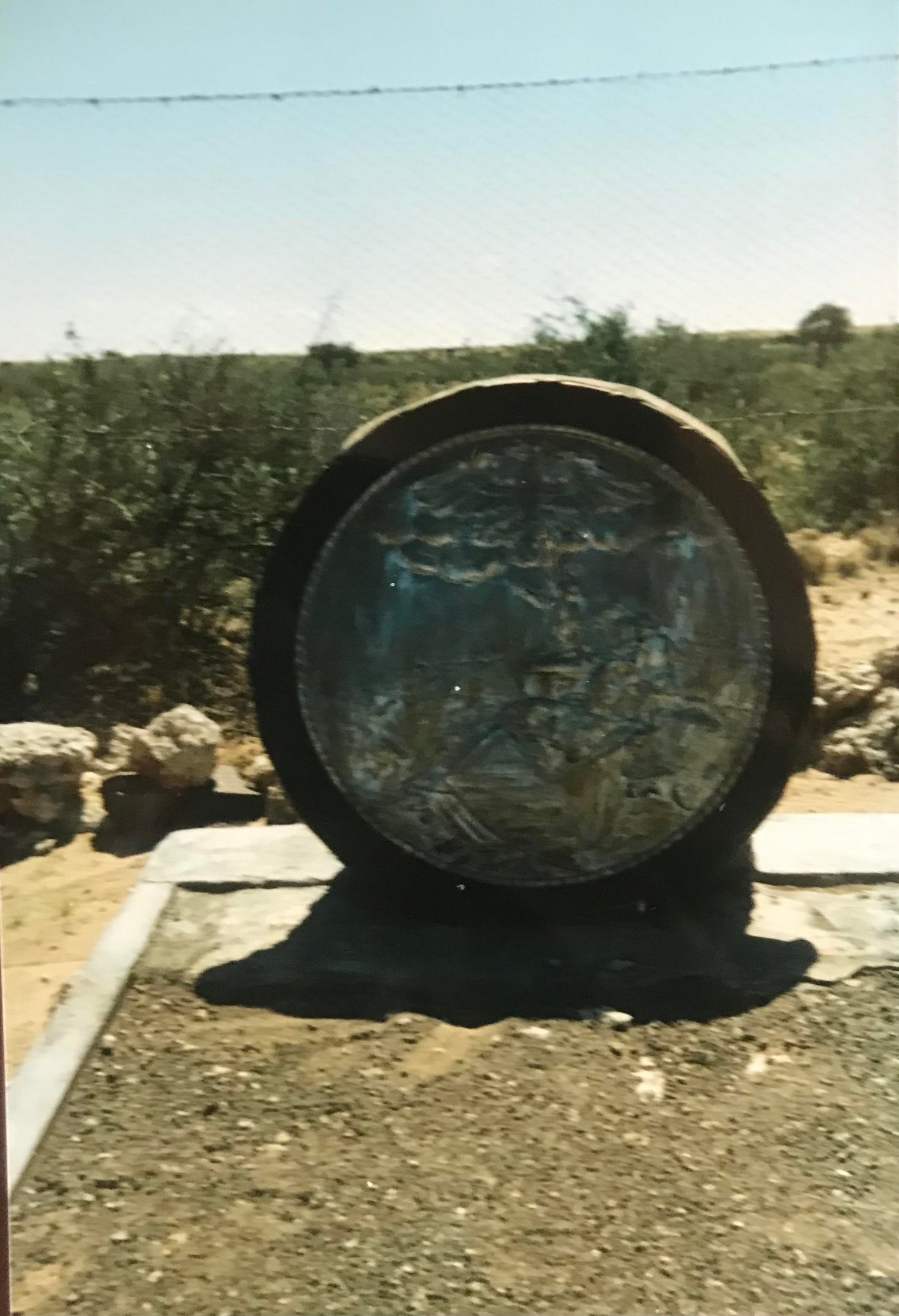 PC D015 - Namibia Foto - Deutscher Schutztruppen Friedhof bei Kub, Süden Namibias / German Schutztruppen cementry, Kub, Namibia