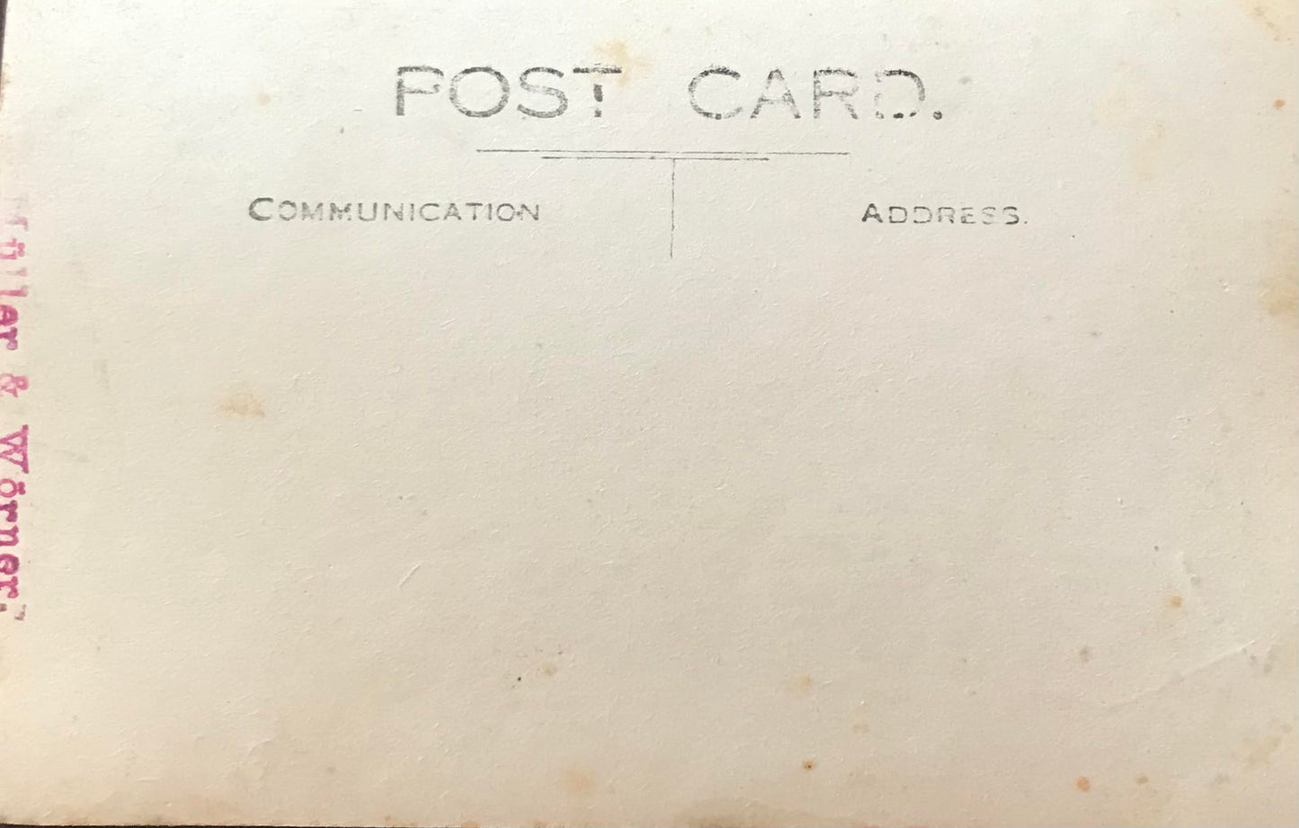 PC E001 - DSWA Postkarte - AUS Gefangenenlager 1914 / GSWA Postcard - AUS prisioner of war camp 1914