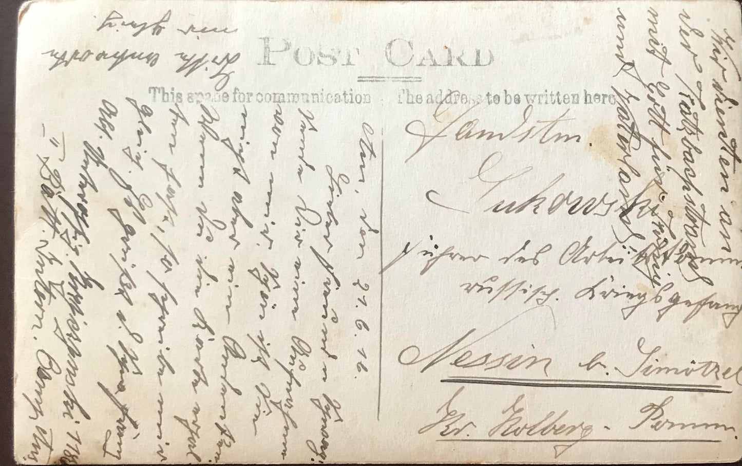 PC E010 - Deutsche Reich - Postkarte - Lignitz -Gefangenenlager 1916 / German Reich - Postcard - Lignitz prison of war camp 1916