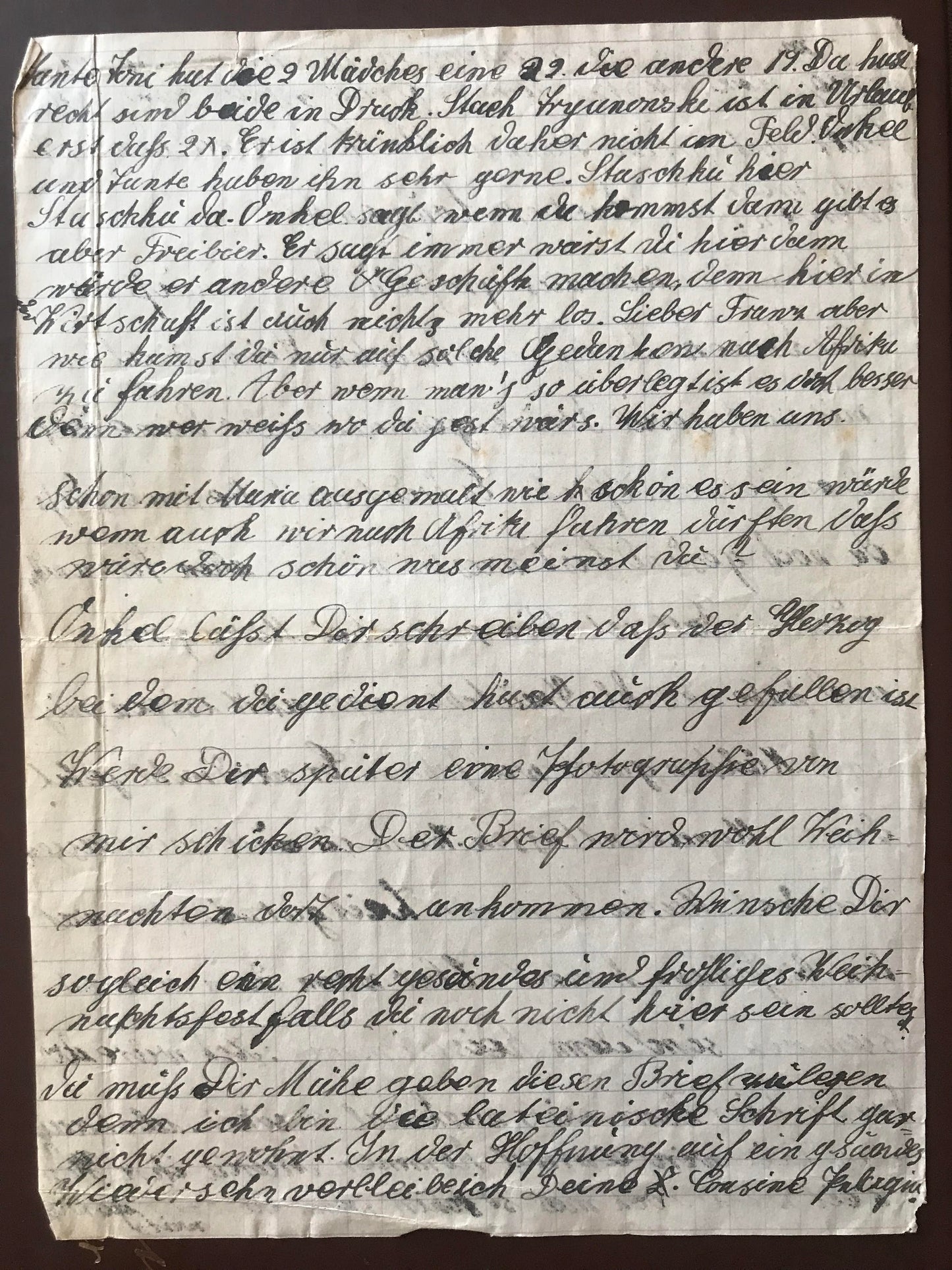 PC E011 - GSWA Kriegsgefangensendung -  Sensor gestanden - 1917 / GSWA prisoner of war consignment - sensor passed - 1917