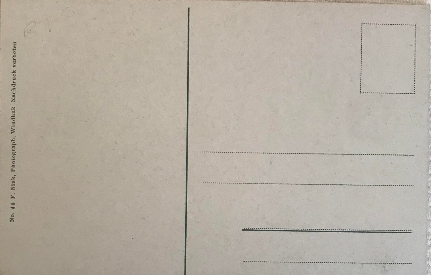 PC STR 1.3 postcard of the camels of the Schutztruppe / Postkarte der Kamele der Schutztruppe beim Tränken