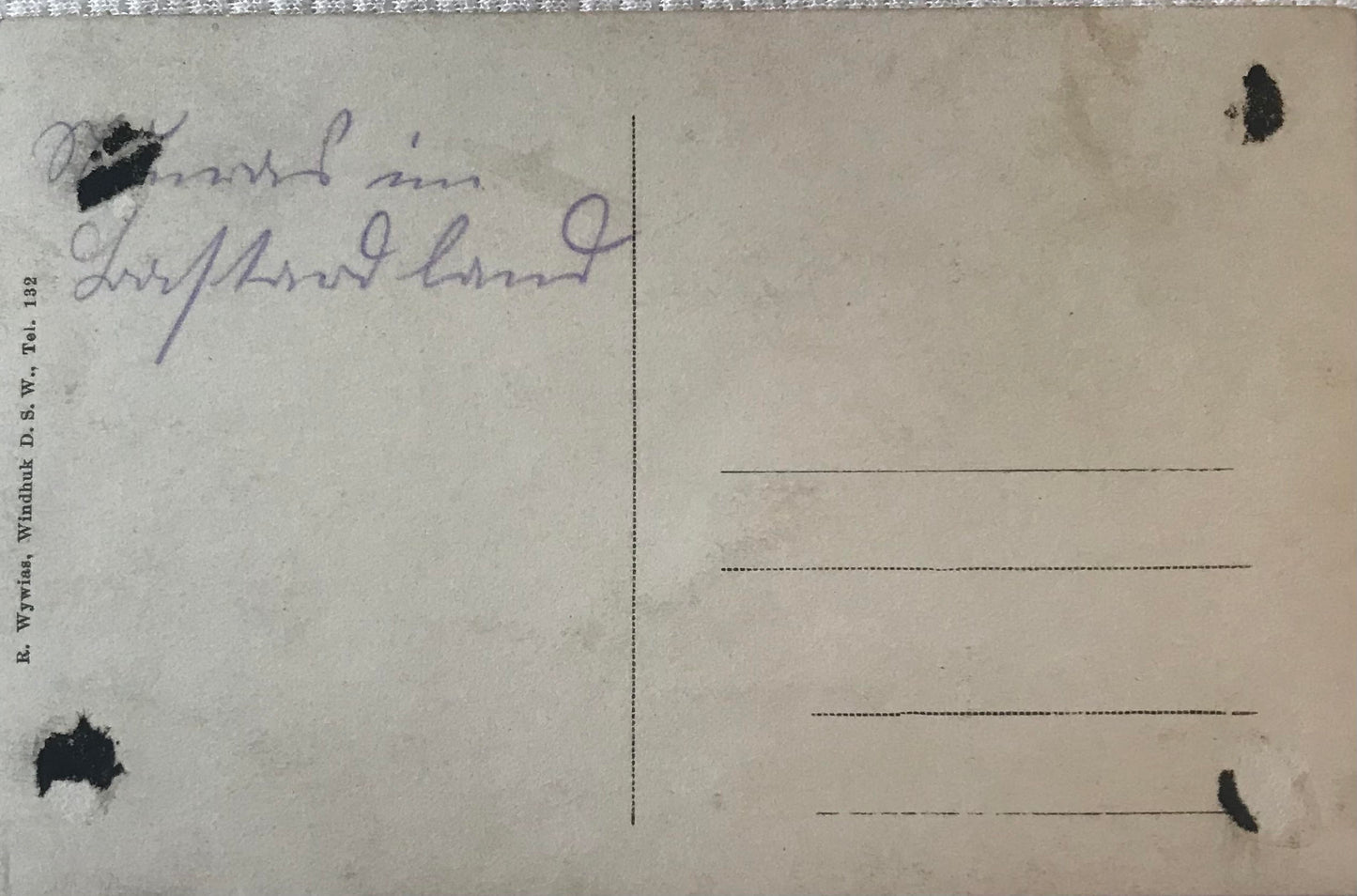 PC STR 13.3. DSWA Postkarte - Schutztruppenlager bei Neuras / DSWA postcard - Schutztruppen rest camp near Neuras