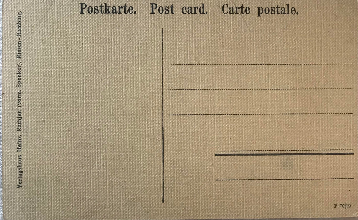 DSWA Postkarte - Feste in Keetmanshoop, Spenker Sammlung, 70/19 / GSWA post card - military compound in Keetmanshoop, Spenker collection, 70/19