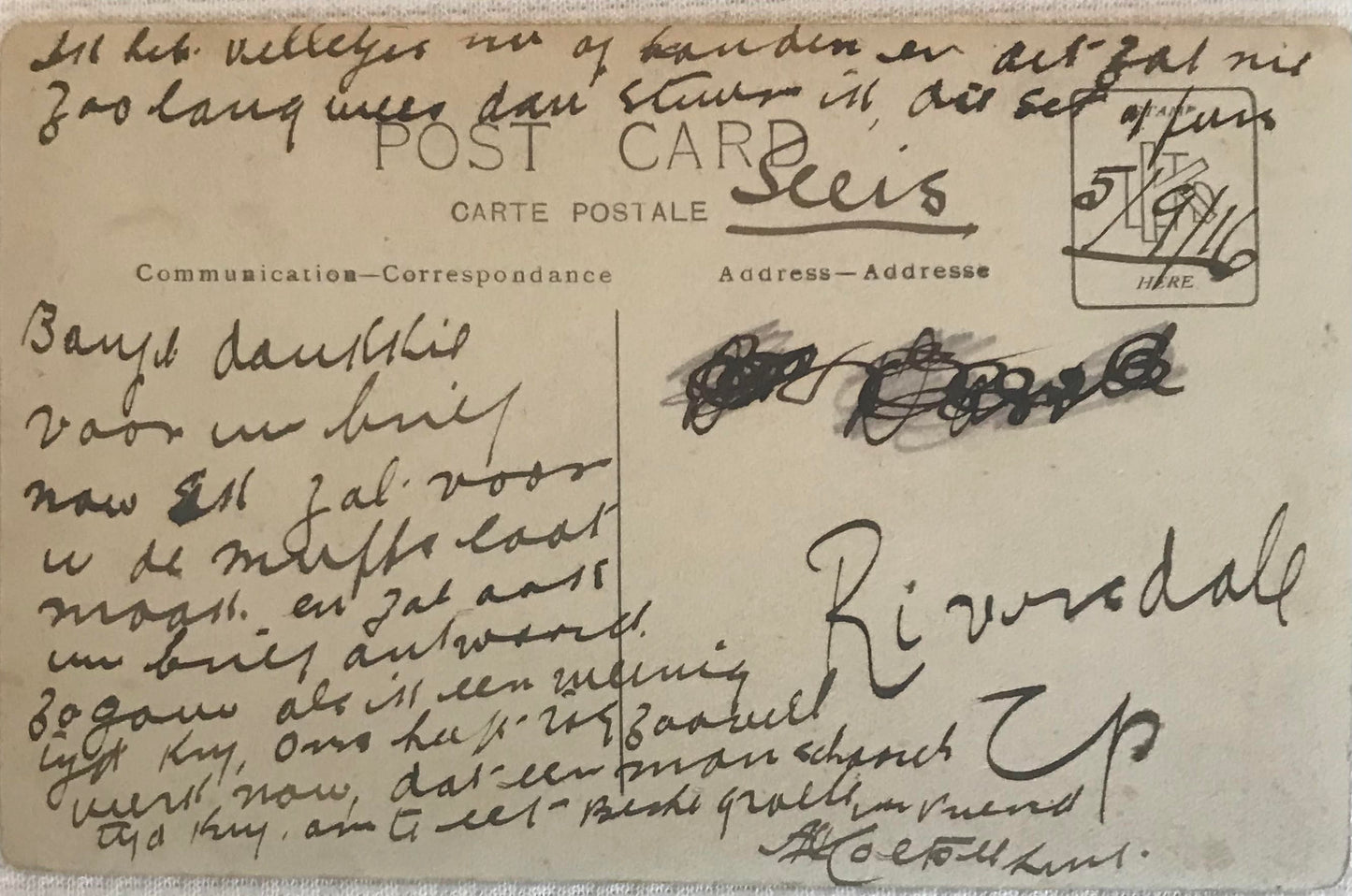 PC STR 2.3. GSWA postcard of camels riders of the Schutztruppe / DSWA Postkarte der Kamelreiter der Schutztruppe