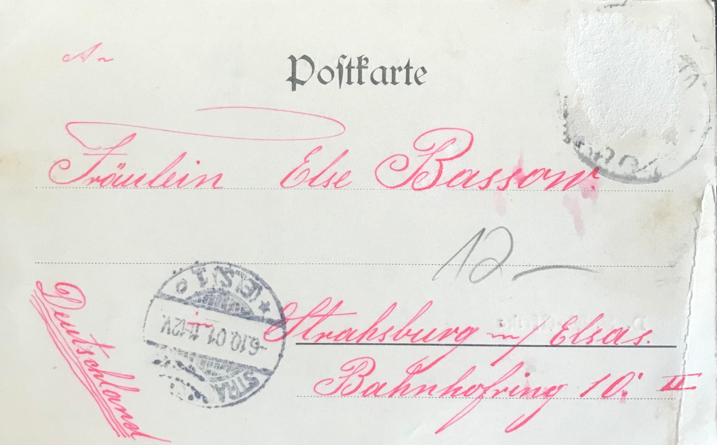 PC STR 20.3. DSWA Postkarte - Station Outjo / GSWA postcard - Outjo station, postmarked in Outjo on 6 October 1901