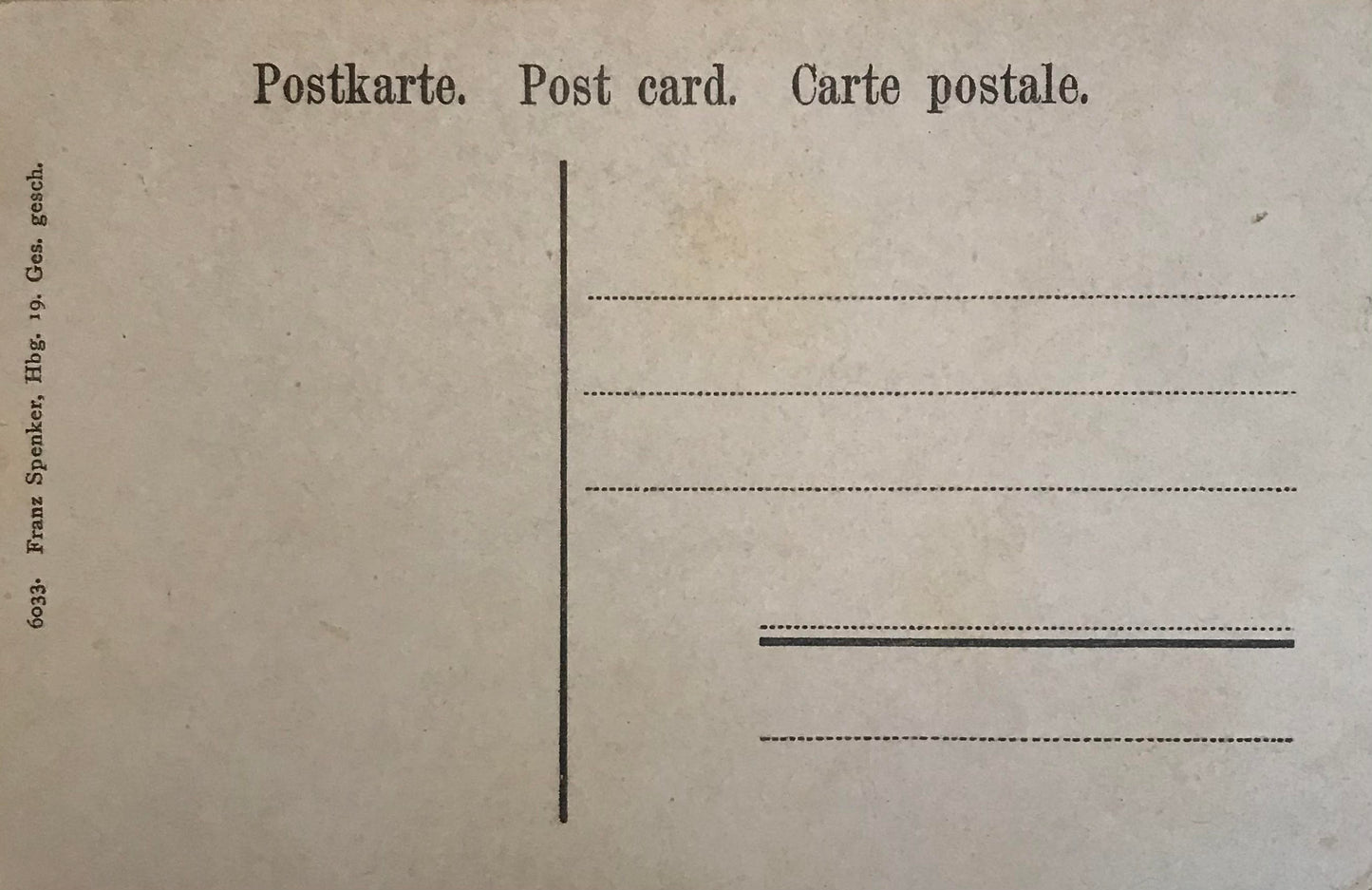 PC STR 7.4. DSWA Schutztruppe - Im Kampfe / Field postcard - GSWA war pictures - In battle,