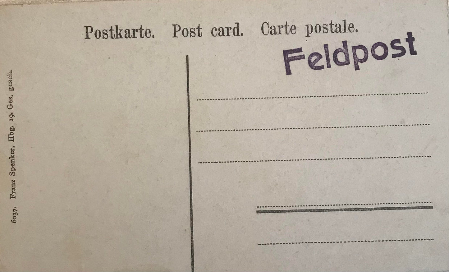 PC STR 7.5. Feldpostkarte - DSWA Schutztruppen- Kriegsbilder - Am Waterberg / Field postcard - DSWA war pictures