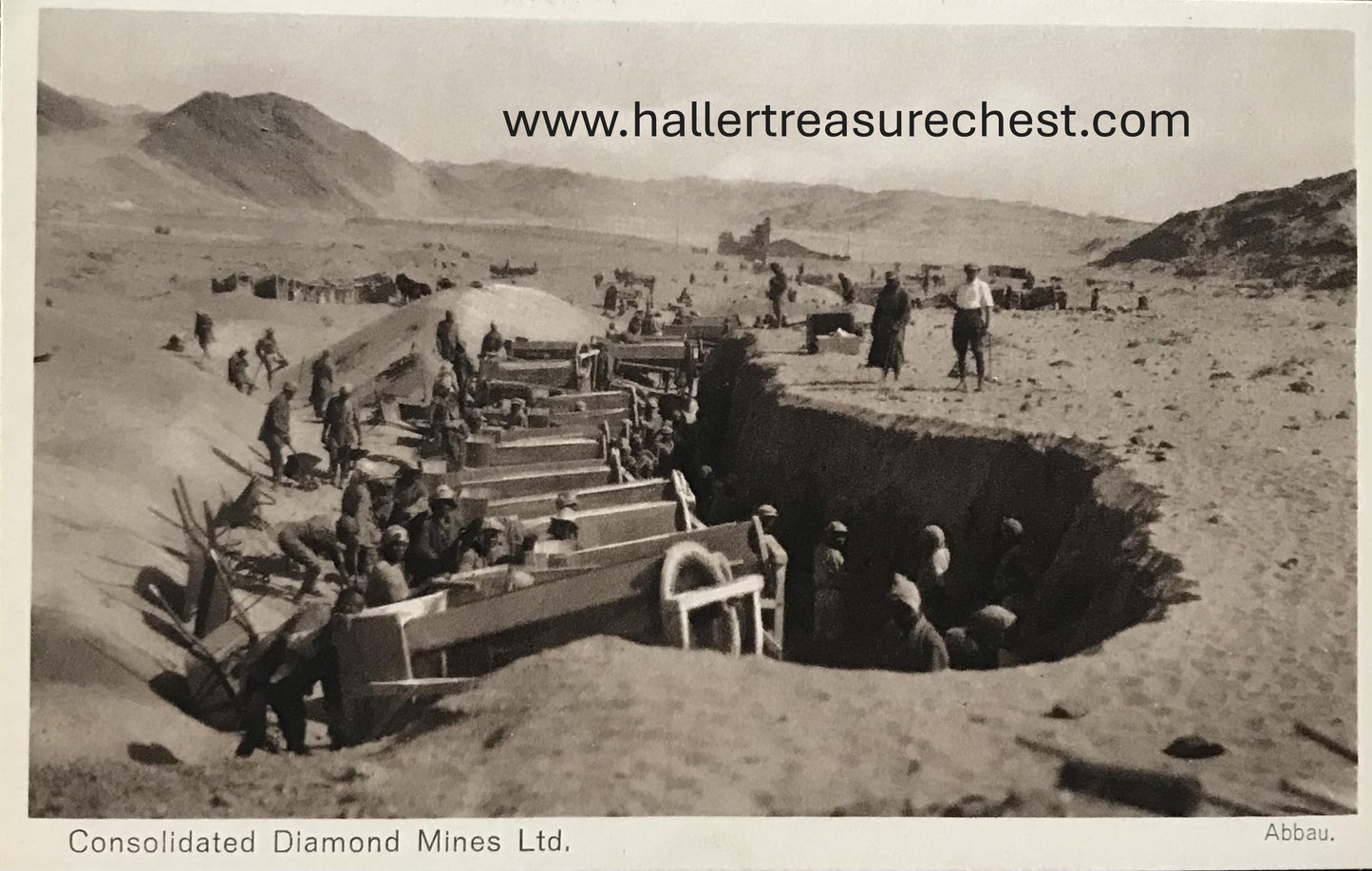 PC SWK-LUD 19.1. SWA Postkarte, Satz von 28 Postkarten der Consolidated Diamond Mines Ltd / SWA postcards, set of 28 postcards of CDM,