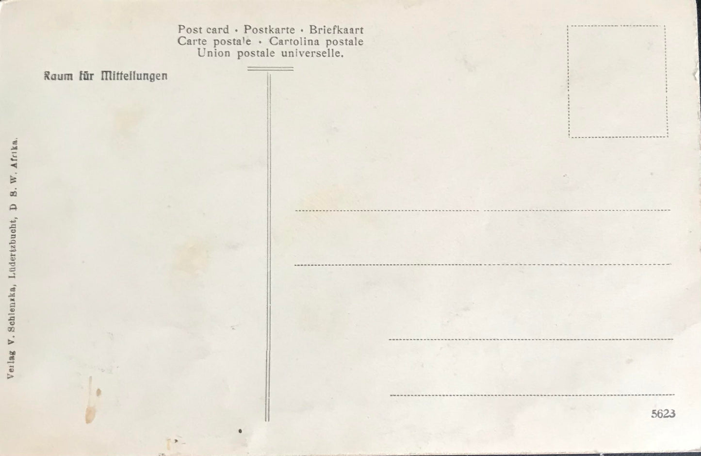 PC SWK-LUD 4.5 DSWA Postkarte - Lüderitzbucht / GSWA postcard - Luderitz Bay