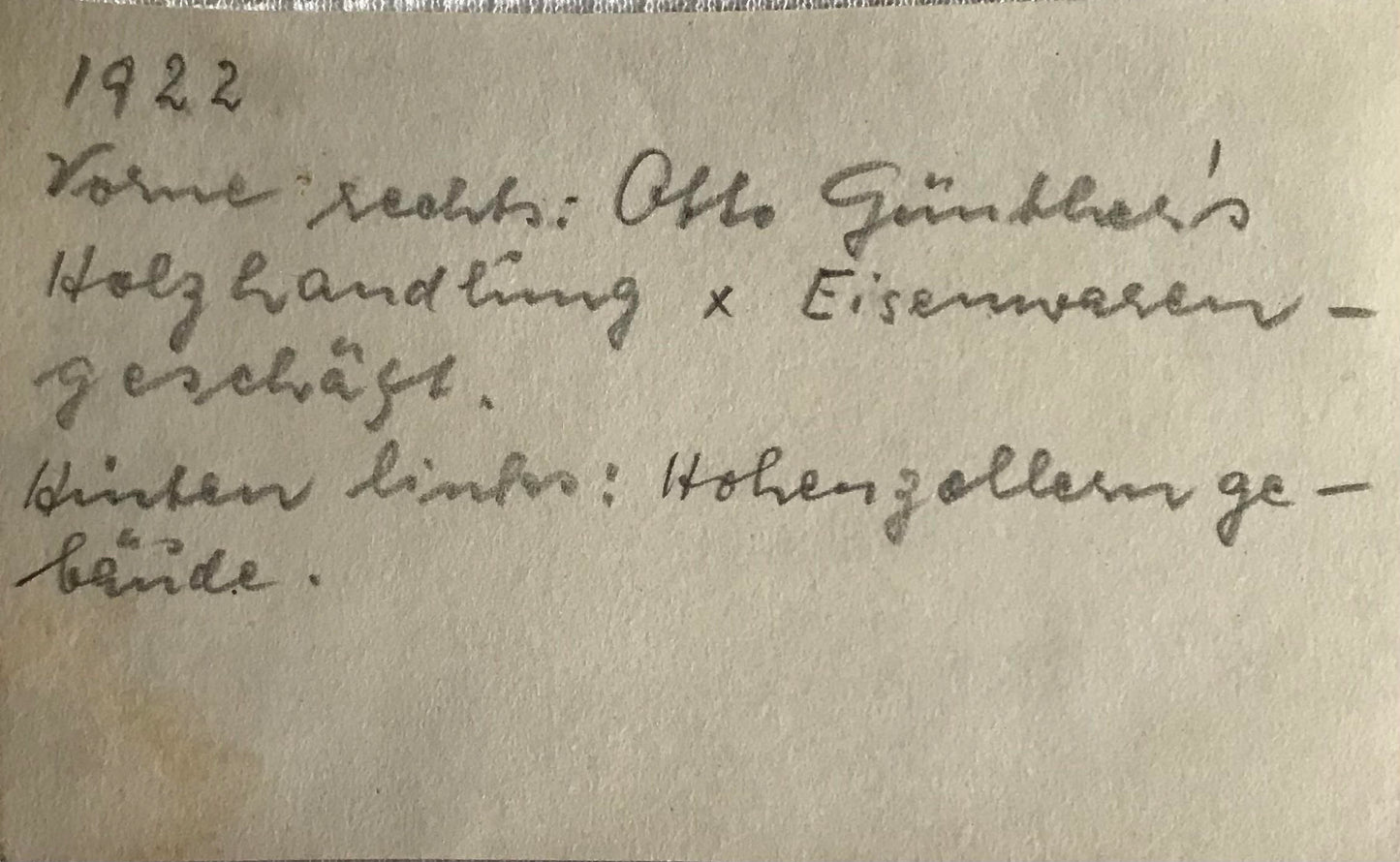 PC SWK 12.1. SWA Foto - Hohenzollern Haus und alte Molkte Strasse - 1922 / DSWA Photo - Hohenzollern House and old Molkte Street - 1922