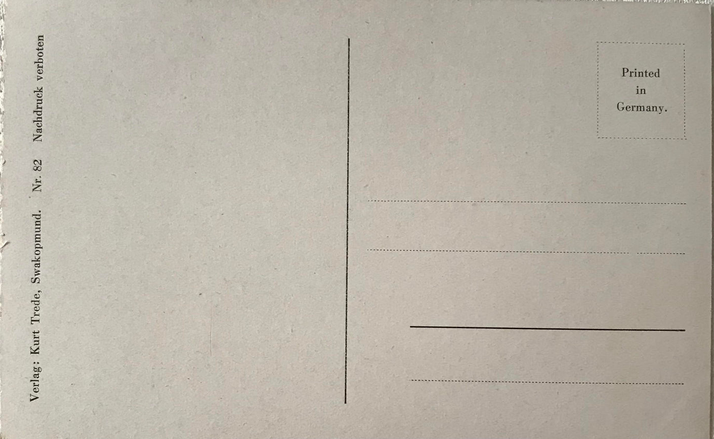 PC SWK 12.8. SWA Postkarte - Swakopmunder Sportfeld - 1950er / SWA postcard - Swakopmund sports field - 1950s