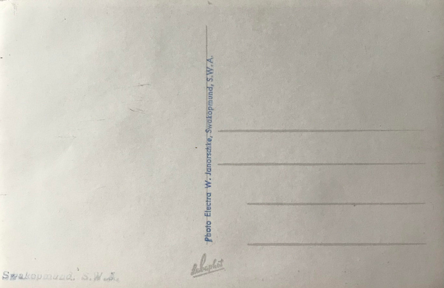 PC SWK 13.2. SWA Postkarte - alte Karserne 1905 / SWK Postcard - The old barracks in Swakopmund