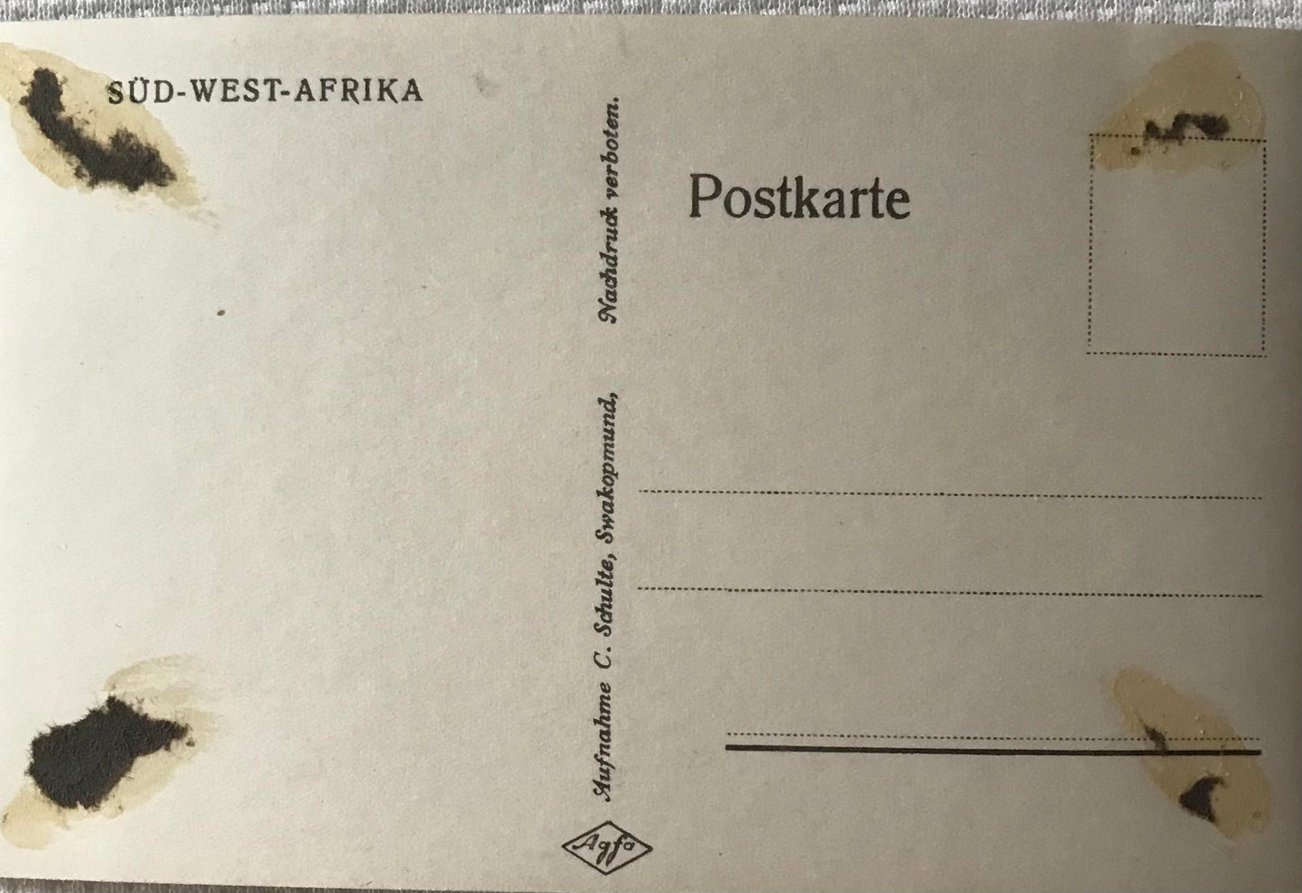 PC SWK 13.5. SWA Postkarte - Deutsches Schiff ''Karlsruhe'' in Walfischbucht / SWA Postcard - German ship in Walvis Bay