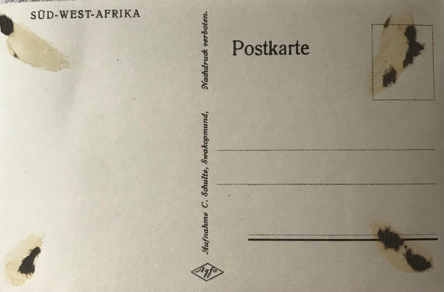 PC SWK 13.8. SWA Postkarte - Deutsches Schiff ''Karlsruhe'' in Walfischbucht / SWA Postcard - German ship 'Karlsruhe' in Walvis Bay