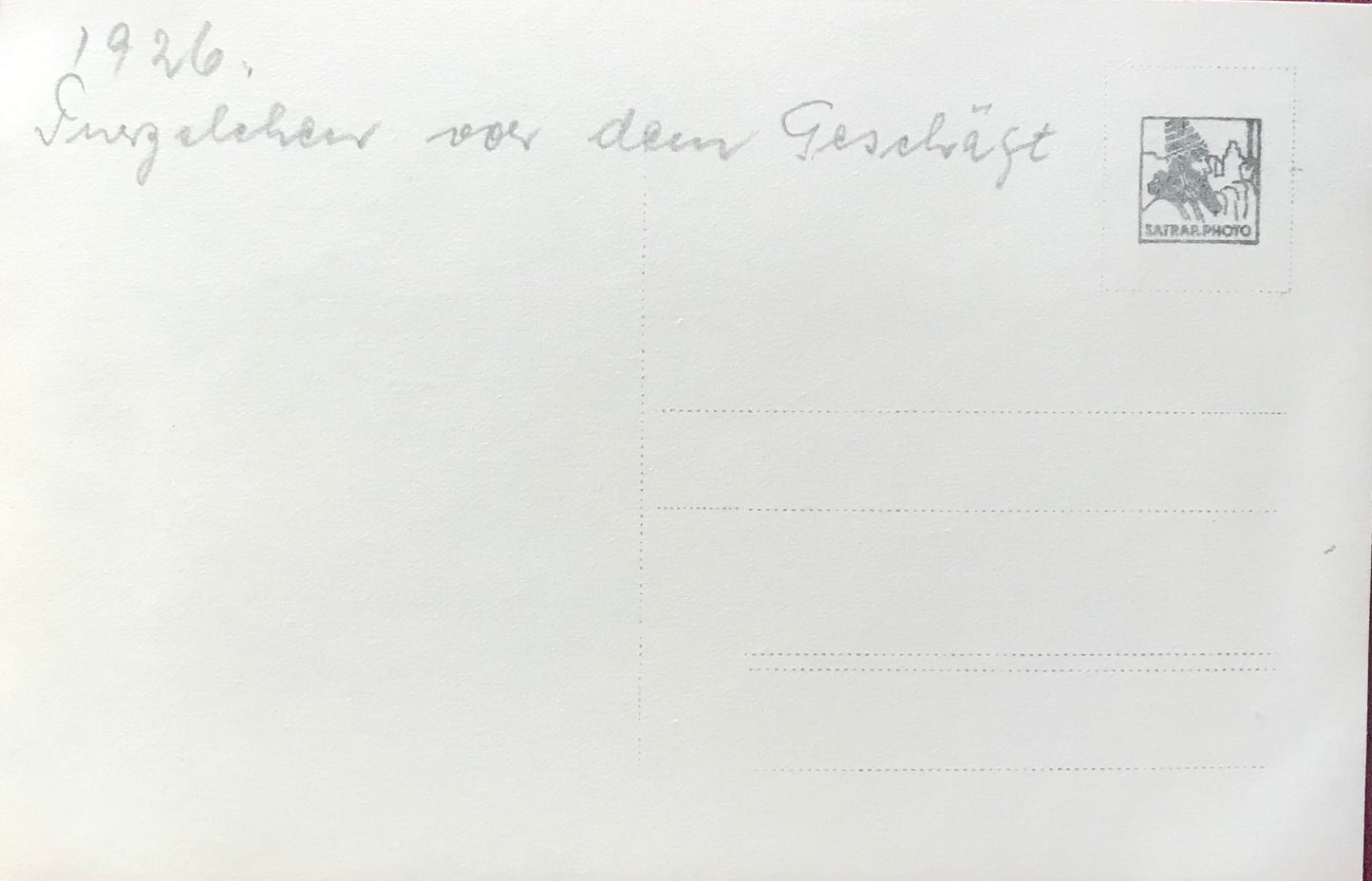 PC SWK 6.3. DSWA Postkarte - Kurt Trede, Swakopmund, 1926 / GSWA postcard - Kurt Trede, Swakopmund, 1926