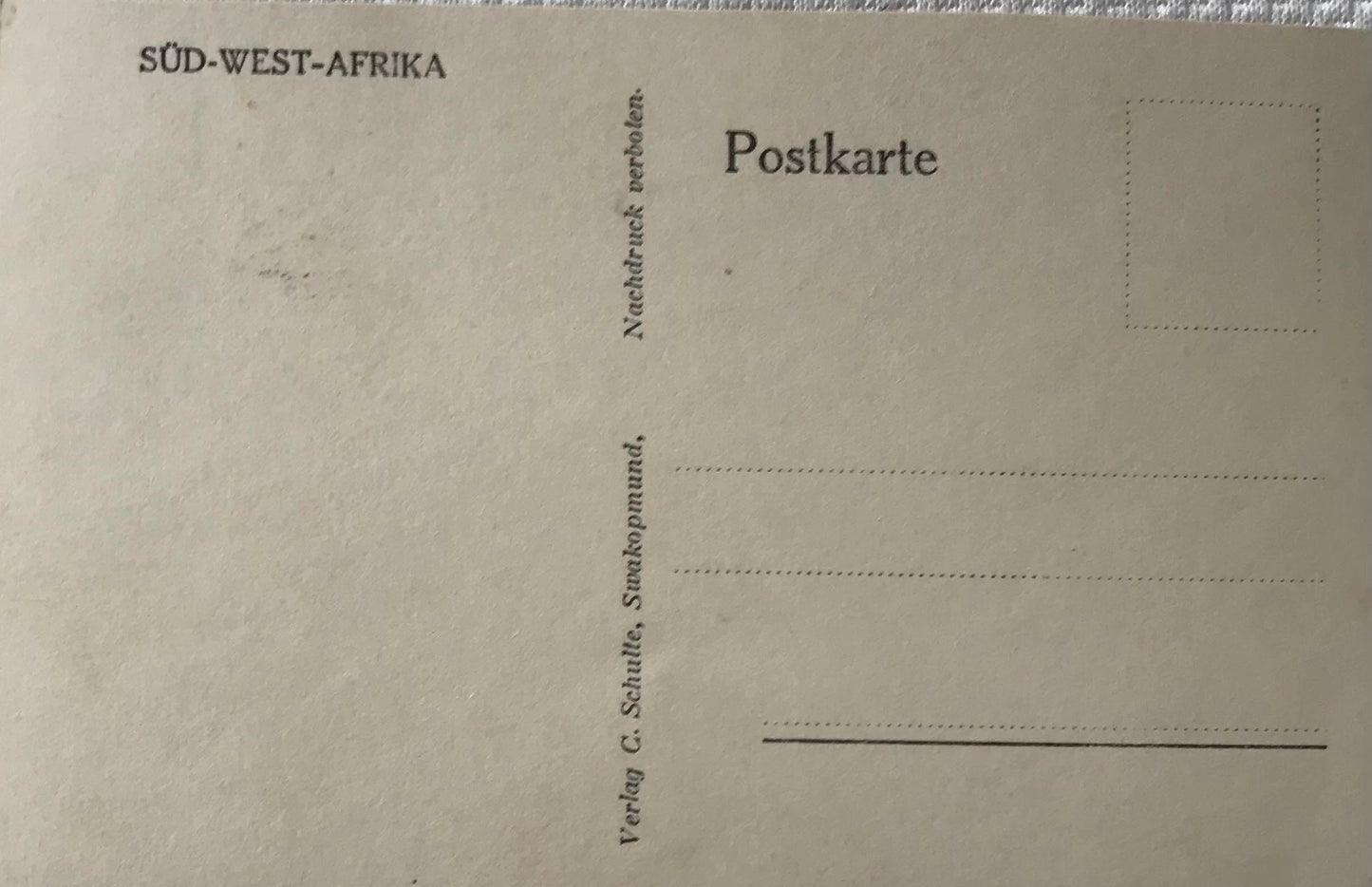 PC Tribes 12.1. DSWA Postkarte - Hottentottenmann / GSWA post card - Hottentotten man