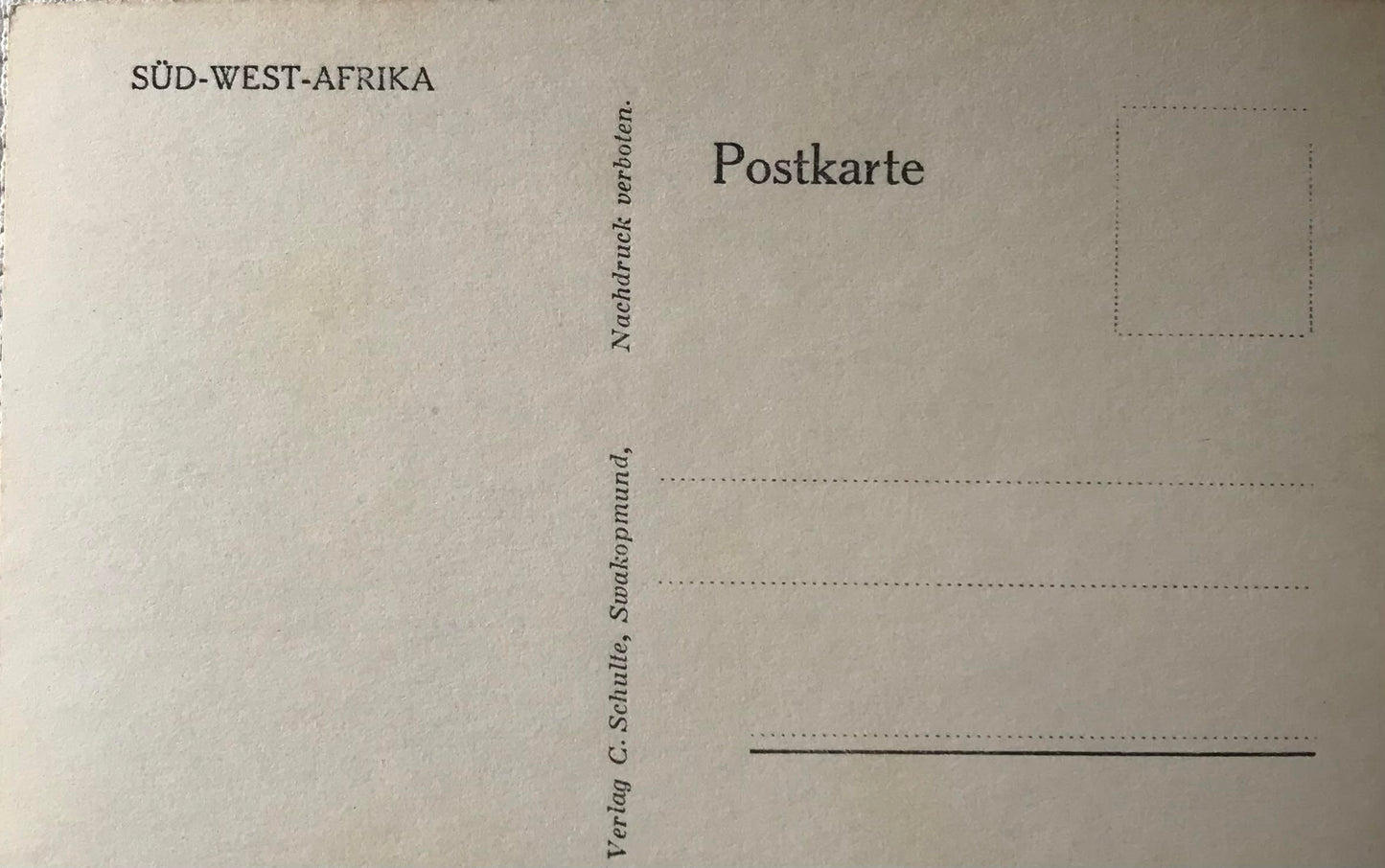 PC Tribes 14.3. DSWA Postkarte - Buschmann Kindergruppe / GSWA post card - group of Bushmen children