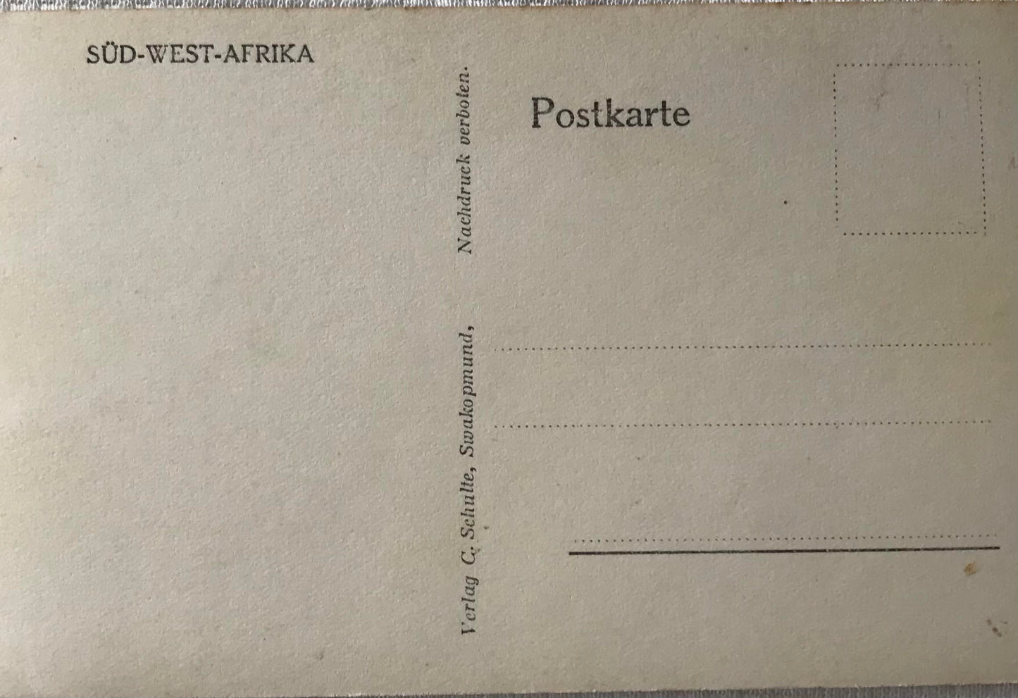 PC Tribes 15.4. DSWA Postkarte - Buschleute Familienleben / GSWA post card - bushmen family life